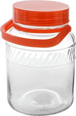 Produktbild von 18 L Einmachglas mit Deckel und Griff – Großes Gurkenglas zum Fermentieren für Sauerkraut, Gemüse und Vorräte