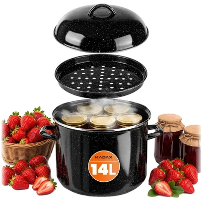 Productafbeelding van Schmortopf, 14 liter inhoud, geëmailleerd staal, zwart, 5000 ml