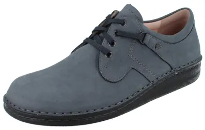 Produktbild von FINN COMFORT Vaasa Herren Halbschuhe blau grau Nubukleder - Größe: 45