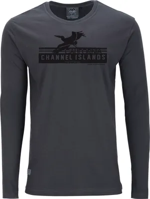 Produktbild von Übergrößen Longshirt Channel Island schwarz AHORN SPORTSWEAR Iron Grey 6XL