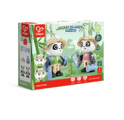 Zdjęcie produktu dla Hape Sam & Pam, 3 lat(a), Wielobarwny
