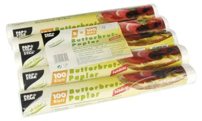 Produktbild von 500 Blatt Butterbrotpapier 25 cm x 30 cm weiss