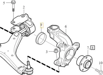 Image de VOLVO XC40 Anneau de moyeu de roue avant OE