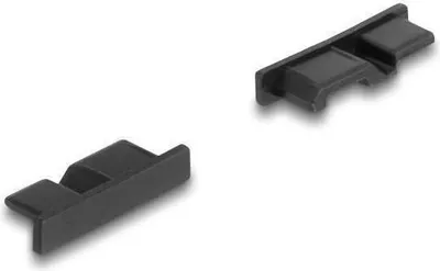 Produktbild von DeLOCK Staubschutz für USB 3.0 Typ Micro-B Buchse ohne Griff 10 Stück schwarz, USB Micro-B, Schwarz, Thermoplastische Elastomere (TPE), 14 mm, 4 mm, 2,7 mm