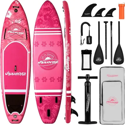 Obrázek produktu pro Nafukovací paddleboard, lehké, s protiskluzovou plochou, červené