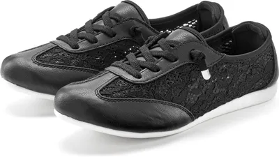 Produktbild von LASCANA Sneaker Freizeitschuh, Halbschuh, Slip-On-Sneaker, schwarz Größe 38