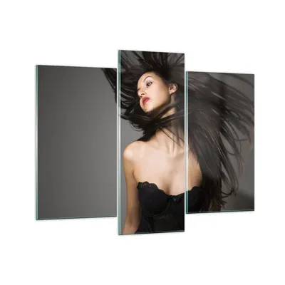 Produktbild von Bilder auf glas - Schönheit Mode Modell posieren - 130x100cm - Glasbilder - Wandbilder - Kunstdruck - zum Aufhängen bereit - Wanddekoration aus Glas - Glas Bilder - Wandbild auf Glas - GCB130x100-2128