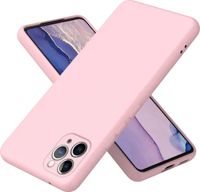 Image de coque pour iPhone 11 Pro, Coque de protection en silicone liquide pour iPhone 11 Pro Rose