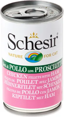 Produktbild von Schesir Cat Huhn-Schinken140gD