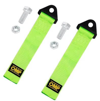 Image de Sangles de remorquage, 2 pièces, universelles, haute résistance, couleur verte, capacité de 2 tonnes