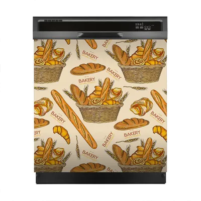 Produktbild von Aufkleber sticker 60x60 cm Dekorative folie Spülmaschine - Bäckerei frisches Brot