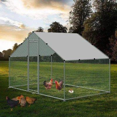 Obrázok produktu pre Bc-elec - RA-322 Vonkajší kurník 3x2x2m, pletivo pre kurčatá, hydina, pozinkovaná oceľová konštrukcia 25x0,65mm