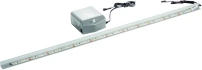 Zdjęcie produktu dla Oświetlenie umywalki z czujnikiem ruchu Oświetlenie LED może być używane z naszymi szklanymi umywalkami 80 cm Zasilane bateryjnie, dlatego nie wymaga podłączenia do zasilania (opcja)