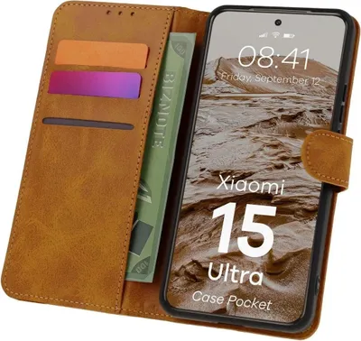 Produktbild von BIZON Hülle Tasche Xiaomi 15 Ultra braun