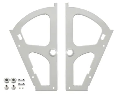 Produktbild von INF Flip-Scharnier Schuhschrank Kaltstahl 23.3cm x 15cm x 1cm 2-tlg Silber