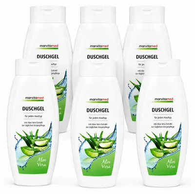 Produktbild von Marvitamed Duschgel Aloe Vera – 250 ml (6 pack)