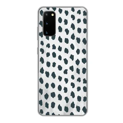 Produktbild von MuchoWow® Handyhülle Schutzhülle Hülle für Samsung Galaxy S20 Polka dots - Schwarz - Marmor Silikon Softcase Handy Hülle - Bild
