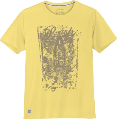 Produktbild von Redfield Übergrößen T-Shirt Vintageprint gelb
