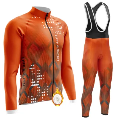 Immagine prodotto di Tuta da ciclismo da uomo a maniche lunghe, ideale per l'inverno