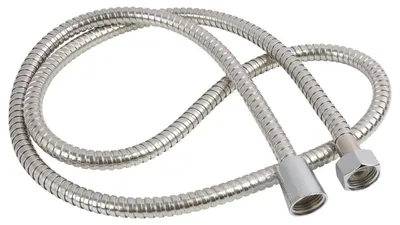 Image de Tuyau de douche en acier inoxydable de 1,5 mètre, avec protection anti-torsion, diamètre de 11 mm