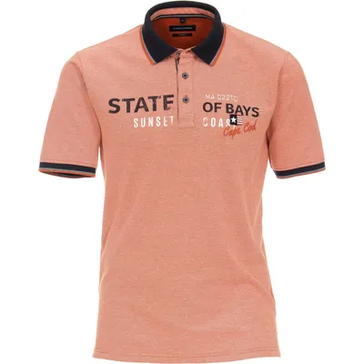Produktbild von CasaModa XXL Stretch-Polo orange melange modisch