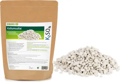 Produktbild von Emiko Kaliumsulfat 1kg / 50 % K₂O & 44 % SO₃ – für gezielte Kalium- und Schwefelversorgung