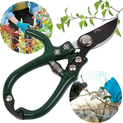 Produktbild von Hand GARTENSCHERE FÜR ÄSTE, Strauchschere, GEBOGENE Klinge, SCHARF 16 cm
