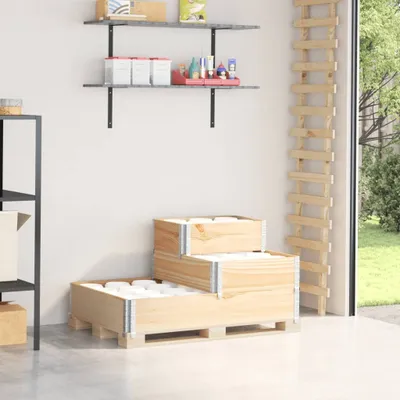 Obrázok produktu pre Maison Exclusive – 3-poschodový vyvýšený záhon 120 x 80 cm z masívneho borovicového dreva