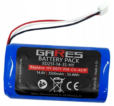 Zdjęcie produktu dla Gares Akumulator do Proscenic 830P 820P NEO 820P NEO 830P 3,5Ah | 14,4 V 3,5 Ah Li-Ion | Mocna Bateria do Robot Sprzątający | Wydajny Zamiennik Gares®