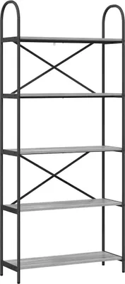 Immagine prodotto di vidaXL Libreria a 5 ripiani, 80 x 30 x 183 cm, realizzata in legno composito