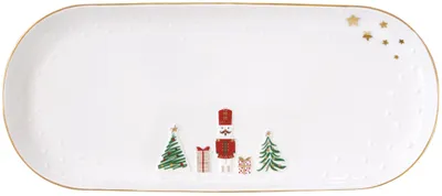 Zdjęcie produktu dla Porcelanowy talerz do serwowania Let It Snow