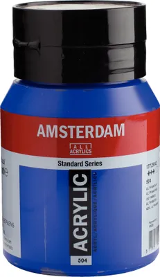 Produktbild von Amsterdam Standard Series Acrylfarbe Flasche 500 ml Ultramarin 504