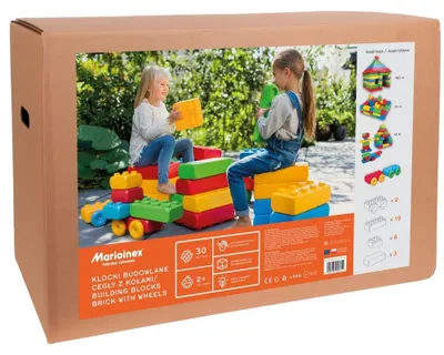 Produktbild von Klocki Budowlane Cegły z Kołami 30 elementów