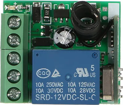 Obrázek produktu pro Inteligentní domácnost 433Mhz DC 12V 1CH Bezdrátový dálkový spínač reléový přijímač vysílač Univerzální dálkové ovládání spínacího modulu a RF vysílače dálkových ovladačů 1527