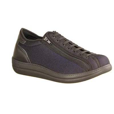 Produktbild von Halbschuh Liromed 600, Herren, Damen,Marine/Schwarz, Materialmix, NEU - Herrenschuhe Prophylaxe Diabetiker, Mehrfarbig, leder/textil/stretch