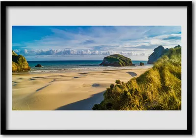 Produktbild von Bild 100x70 MDF-Rahmen Wandkunst Ocean Beach Sea