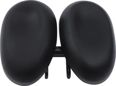 Produktbild von Nasenloser Fahrradsattel - Modell 4590 - Verstellbare Breite 21,9–24,6 cm - Wasserdichte PolyurethanOberfläche - Stoßdämpfung mit 65Mn-Feder - Länge 17,5 cm - Schwarz