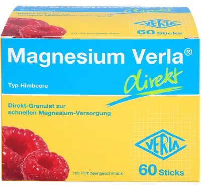 Produktbild von Magnesium Verla direkt Himbeere, Direkt-Granulat, 60 St. Beutel