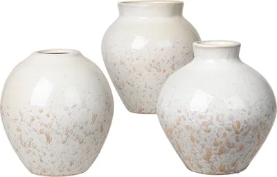 Produktbild von Broste copenhagen Vase 'Ingrid' S Rainy Day/Indian Tan