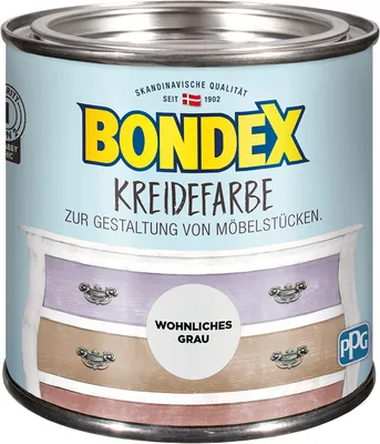 Produktbild von Bondex Kreidefarbe Wohnliches Grau 0,5 l - 386525