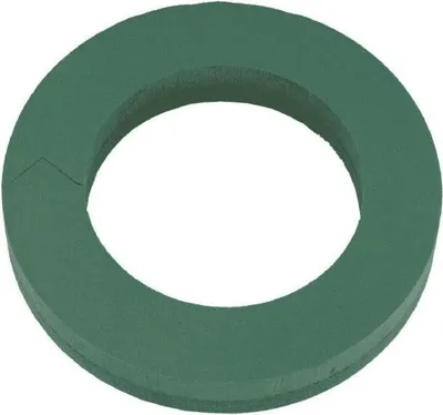 Produktbild von OASIS® Nass-Steckschaum Kranz RUMELA, Foam Frames Hartschaumboden, grün, 6cm, Ø50cm - Nasssteckmasse