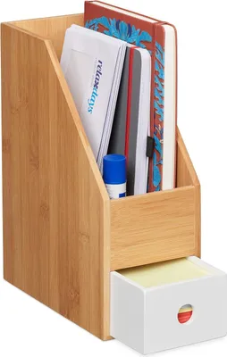 Produktbild von Famanu Zeitschriftenhalter - Büroorganizer aus Bambus - 1 Stück