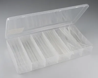 Produktbild von ChiliTec Schrumpfschlauch-Sortiment, 100-teilig in praktischer Box, transparent
