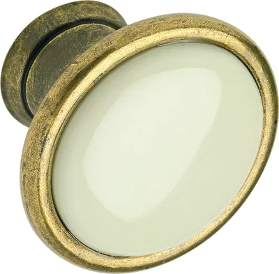 Produktbild von Sapho CROSS Metallgriff Durchmesser 30mm, Bronze/weiß