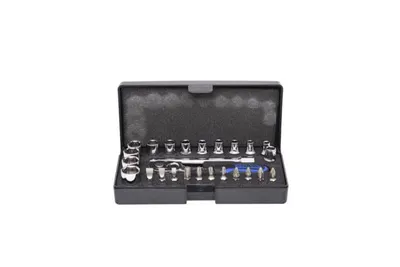 Produktbild von KS Tools 918.0626, Steckschlüssel-Satz, 1/4", 26 Kopf/Köpfe, Chrom-Vanadium-Stahl, 440 g