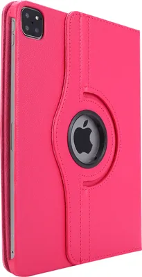 Produktbild von Hülle für Apple iPad Pro 2020/2021/2022 11 Zoll, Air 4 10.9 2020/2022 Schutzhülle Smart Cover 360° Drehbar Dunkelpink