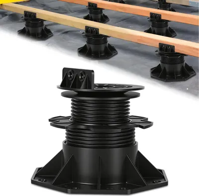 Obrázok produktu pre Ikodm, 100 kusov, nastaviteľné podpery na nožičky, výška 70-145 mm, terasové podpery, nastaviteľný sklon, nastaviteľné nožičky, podpery na terasové dosky, podlahové dosky, dlaždice, nosnosť 560-660 kg