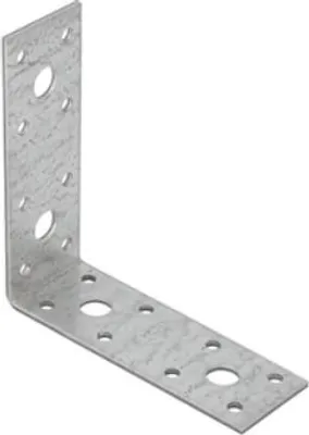 Produktbild von Winkelverbinder 102x102x35mm verzinkt Lochplattenwinkel Stuhlwinkel