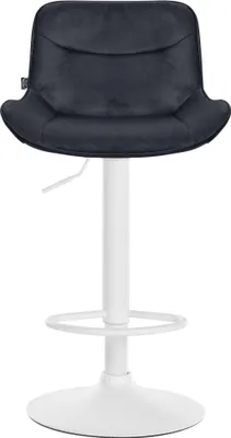 Produktbild von Barhocker HLO-CP303 Samt weiß  schwarz