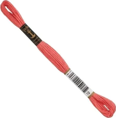 Obrázok produktu pre Kotva Sticktwist 8 m, lososová, bavlna, farba 10, 6 nití